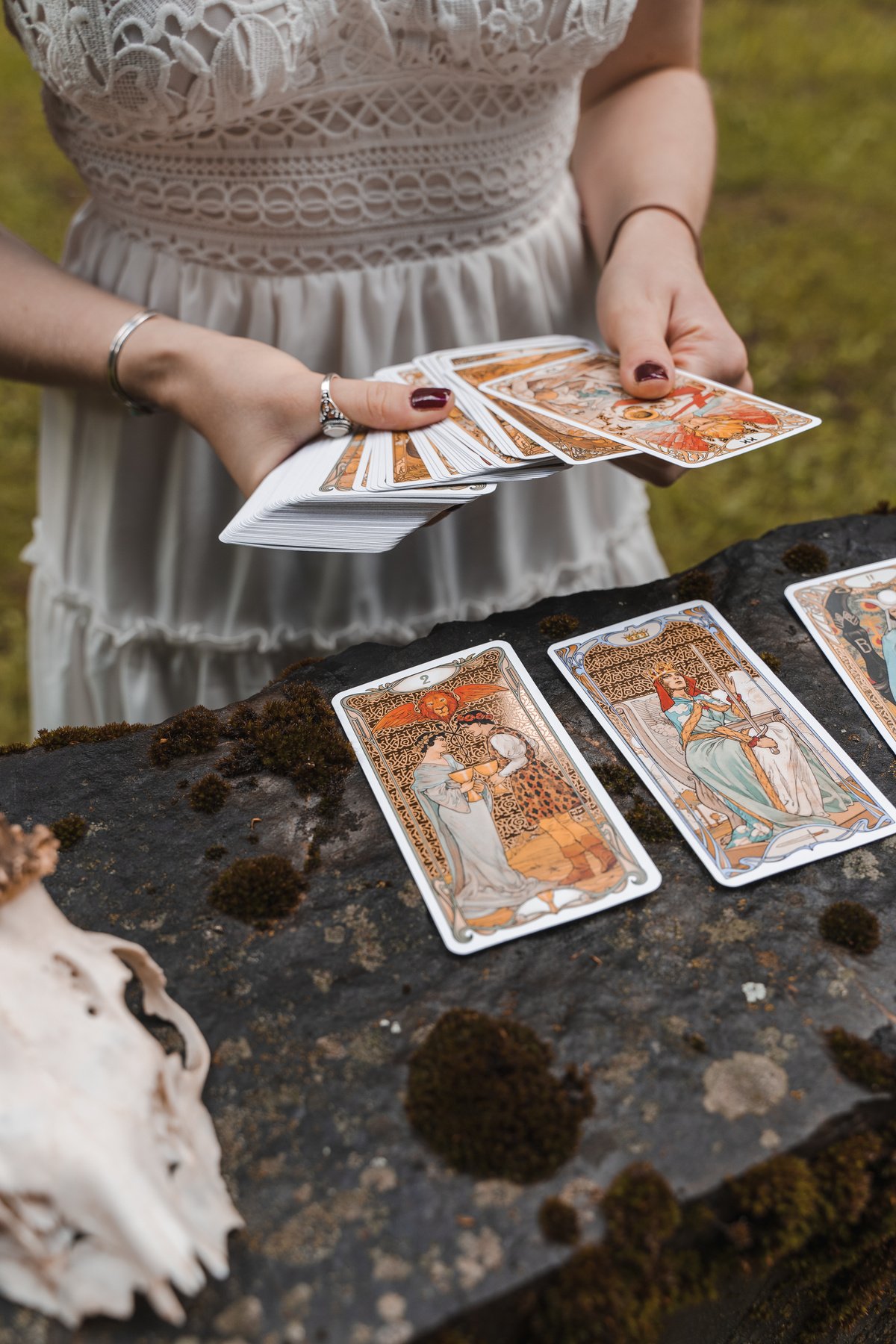 Woman Reading Tarot Cards 